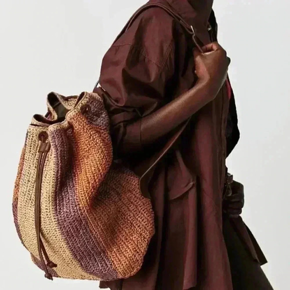 Free People Handbags - Free People Summer Breeze Sling Bag in Brown